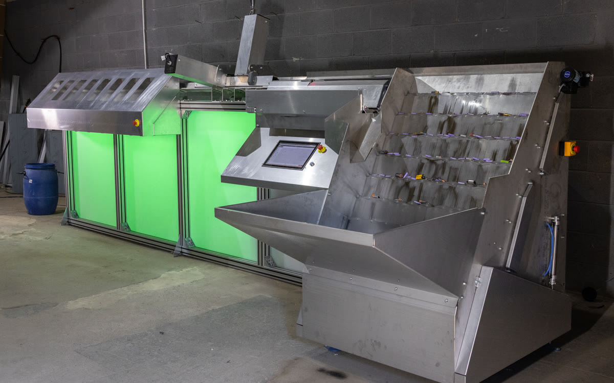 OBS-1 single-lane optical battery sorter